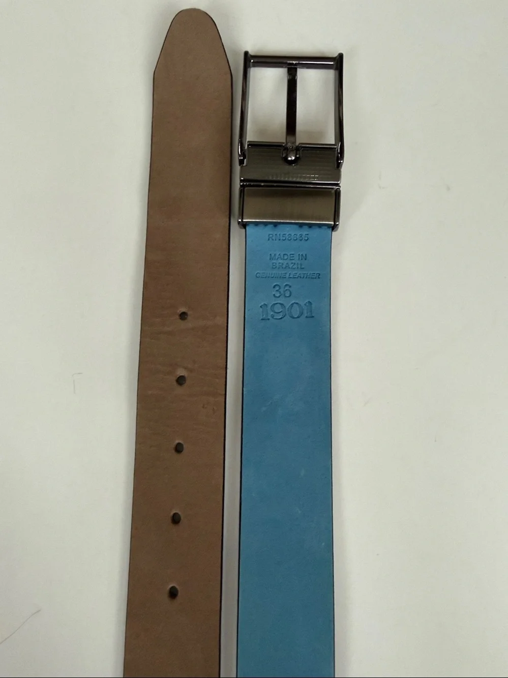 1901 Mens Reversible Belt Size 36
